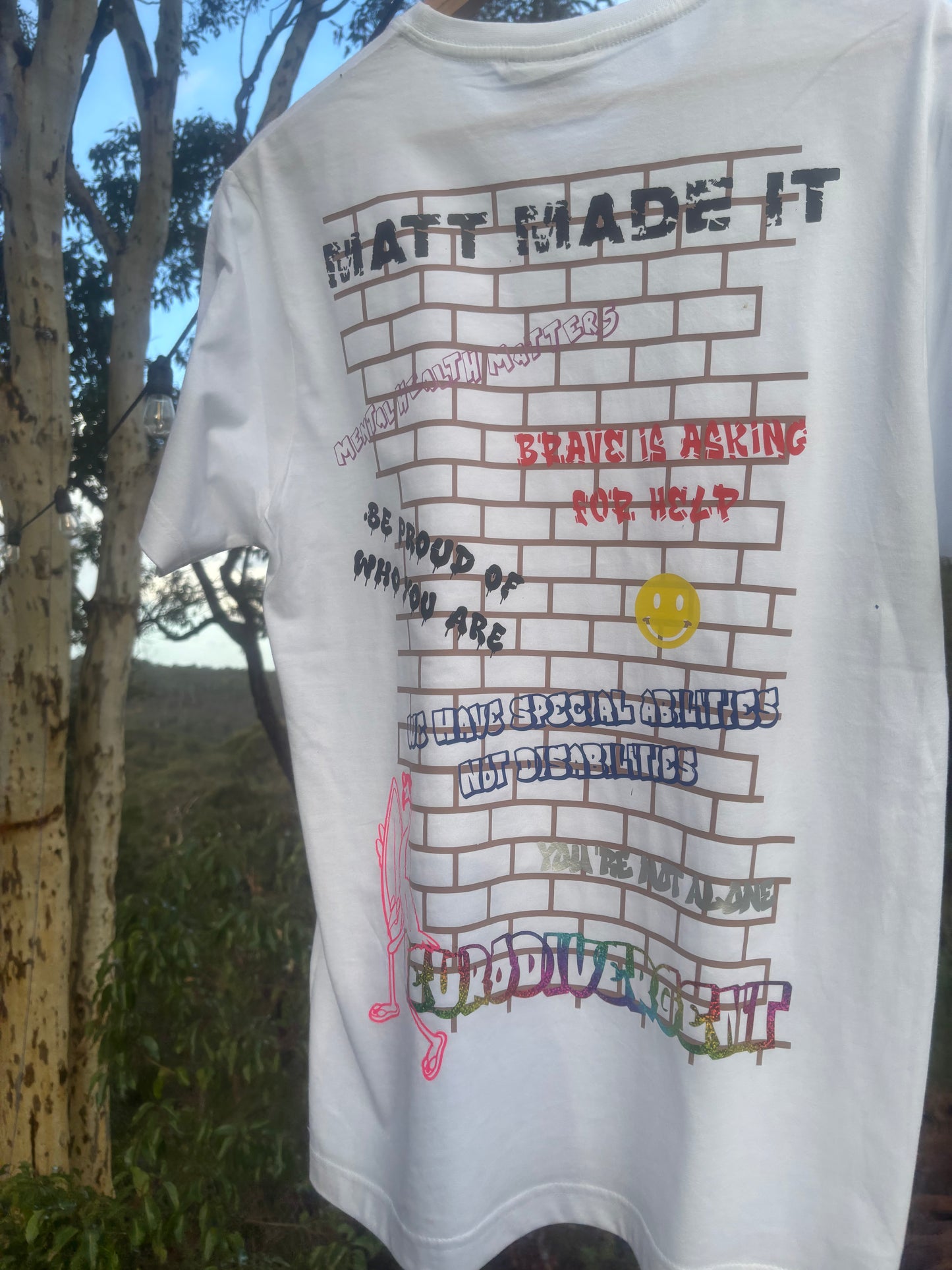 Self Happiness Brick Mural