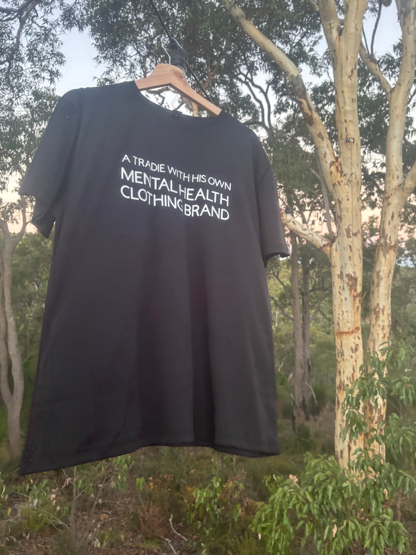 Just a tradie with his own mental health clothing brand